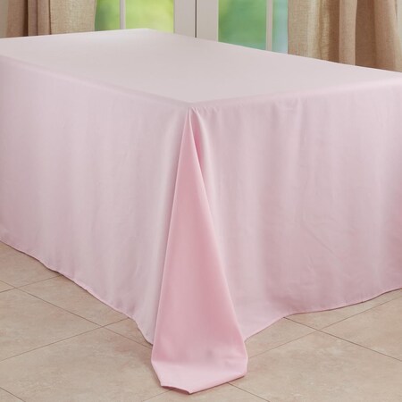 Saro 90 x 156 in. Casual Design Everyday Oblong Tablecloth, Pink 321.P90156B